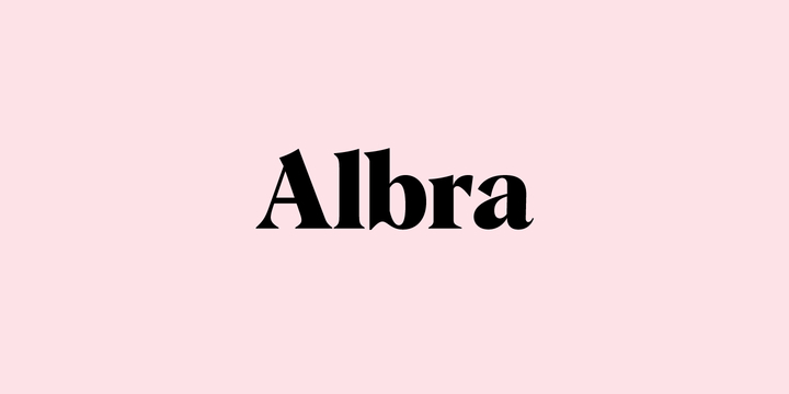 Шрифт Albra